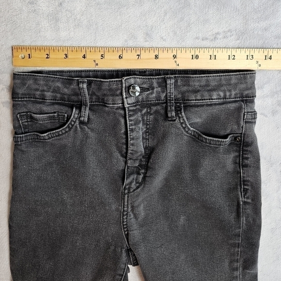 Sam Edelman "The Stiletto" High Rise Skinny Black  Raw Hem Size 27 - Picture 3 of 9